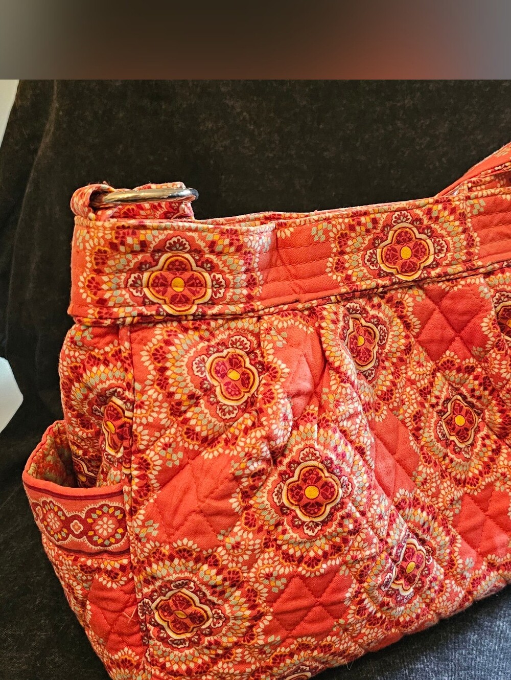 Vera Bradley Reversible Quilted Floral Shoulder Bag - Retired Pattern